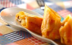 パリパリ食感がたまらない、とろ～りチーズのポテト春巻き