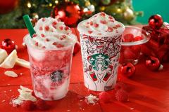 スタバ、クリスマス限定の新ドリンク登場　華やかなビジュアルに心躍る