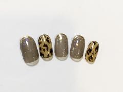 年末女子会ネイル、レオパード柄もシアーなら断然大人め【365日ネイル】 |