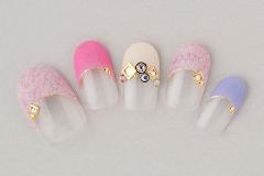 ベルベット素材×フレンチデザイン【365日ネイル】 |