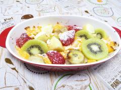 手軽なのになんだかゴージャス♡「フルーツグラタン」のレシピ