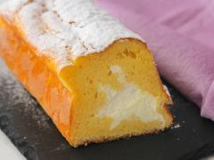 スポンジ生地の中には、とろ～りホイップクリーム！ とろけるおいしさの「生パウンドケー