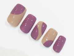 アシンメトリーを楽しむ大人ポップネイル【365日ネイル】 |