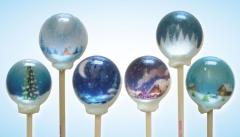 冬の雪景色を閉じ込めた「スノードームキャンディ」がロマンチック