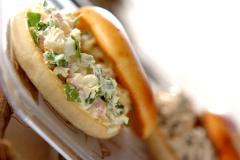 残ったおせちをクリームチーズで和えたら美味！ 「おせちでベーグルサンド」