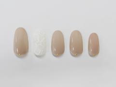 清楚な印象がアップ！コットンフラワーネイル【365日ネイル】 |