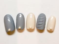 お正月モードを引きずる週末は…大判ニットネイルでゆるりと【365日ネイル】 |