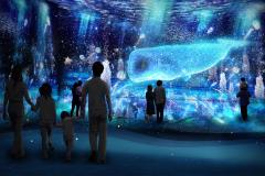 光の深海を泳ぐようなアート体験「アクアリウムバイネイキッドナガシマリゾート」＜作品