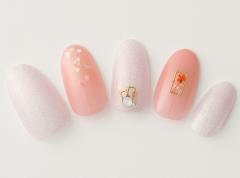 【365日ネイル】オーロラの春らしい光感で気分が上がる♪女子力高めの春ピンクネイル |