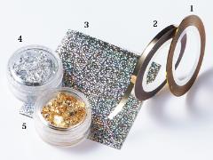 【ネイル】ラインテープ デザイン【16選】│シルバー・ゴールド・ホワイトのラインテープ