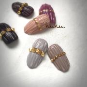 大人ネイルの新定番♡エナメルプリーツネイルデザイン集