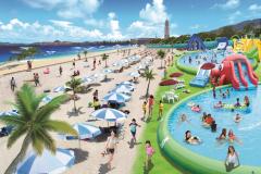 ハウステンボスに巨大ウォーターパークOPEN、スライダー＆プールの南国ビーチ登場