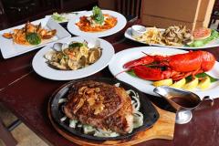 お得なランチから豪華なステーキ、ロブスターまで楽しめる「アトランティス・シーフード