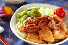 厚めのお肉でスタミナたっぷり！ 「豚肉の甘辛丼」