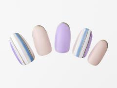 パープルネイル45選｜紫に似合う色のピンク、ゴールド、黒などの組み合わせ、単色やグラデ