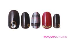 色っぽさと強さ、かわいさも全部詰まった、パーフェクトな「差し色ボルドー」ネイル | マ