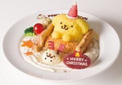 東京＆大阪「ポムポムプリンカフェ」にクリスマスメニュー、キャラがサンタとトナカイに