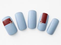 【365日ネイル】新スポット散策は…モードなブルーグレー×スクエアアートネイルでおしゃれ