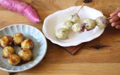 自然な甘さが美味しい！ モチモチ食感の「さつまいもみたらしもち」【今日の時短ごはん