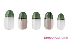 アートな秋に映える、モンドリアン風フレンチ「カーキ」ネイル | マキアオンライン（MAQU