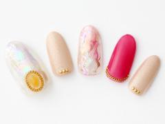 【365日ネイル】秋のパーティは…上品に輝く“しっとり華やぎ”ネイルで♪ |