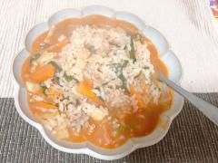 簡単！お鍋に入れて煮込むだけでできちゃう！簡単ピリ辛キムチクッパ♡ - ビューティーガ