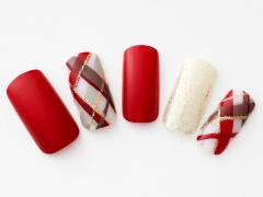 【365日ネイル】クリスマスもお正月も♪ハッピー感いっぱいの赤ネイル |