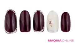 カラーのコントラストが新鮮！ ラフでモードな「囲み」ネイル |