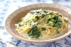 アンチョビ×春菊が想像以上においしい！「春菊のクリームパスタ」 - ビューティーガール