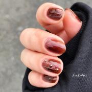 ニュアンスのある冬ネイルに♡キャンドゥ「リキュールネイル」のデザイン8選 -