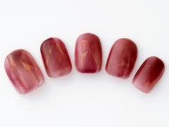 【365日ネイル】オーロラを埋め込んで深みをプラス！女っぷりの上がるボルドーネイル |