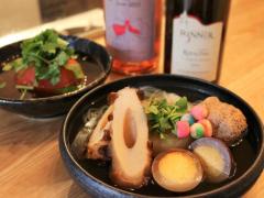 透明感のある「だし」が美しすぎ！絶品おでんとナチュラルワインで和める居酒屋『日和』