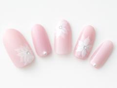 【365日ネイル】3月最初の週末は…さっそくお花見気分で桜ピンクネイルを♪ |