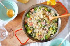 フライパンで簡単！野菜とベーコンのヘルシーリゾットレシピ | ビューティーガールからの