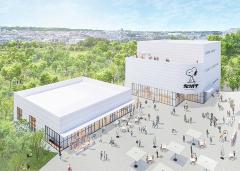新「スヌーピーミュージアム」六本木の2倍規模で町田に開館、完成イメージ公開
