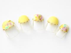 【365日ネイル】カラフルマーブルをプラスして春を存分に楽しむ♪バルーンフレンチ |