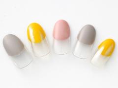 【365日ネイル】ポリッシュだけでおしゃれに！トリプルカラーのマットバルーンフレンチ