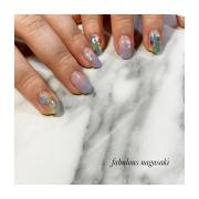 梅雨の季節に楽しみたい♡うるつや可愛い“たらしこみネイル” -