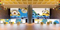 USJオフィシャルホテルに新ミニオン装飾　ドットデザインの巨大ミニオンに大騒ぎ