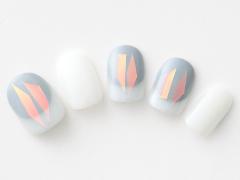 【365日ネイル】クールカラーをバルーンフレンチで柔らかいトーンに…大人パステルネイル