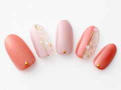 【365日ネイル】テンションの上がるドットをオン！大人ピンクのポップネイル |