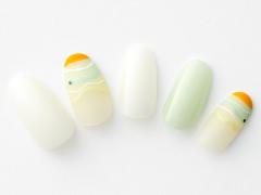 【365日ネイル】ふんわりトーンでお休みモードをフライング♪微差パステルカラーネイル