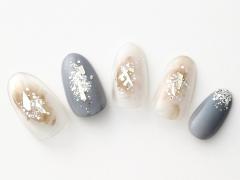 【365日ネイル】クリアの抜け感でダークカラーを軽やかに楽しむ♪秋色チークネイル |