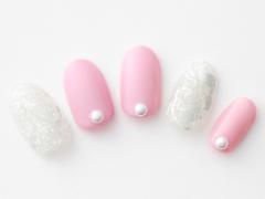 【365日ネイル】マットシルバーで垢抜ける！　コンサバ×モードなピンクネイル |