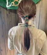 ヘアスタイルがパッと華やぐ♡「紐」「スカーフ」を使ったアレンジ12選 -