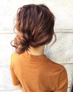 ハイネックやマフラーに合う♡ボブ向け「ゆるお団子アレンジ」8選 -