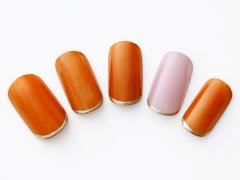 【365日ネイル】ビタミンカラーを女らしく…ほんのりオリエンタルな艶やかネイル |