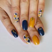         簡単＆時短で！ セルフでできる渋みカラーのピーコックネイル【ギ☆のセルフネイル