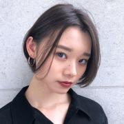 長め前髪がクール！女性らしい洗練ミニボブは抜け感が鍵 |