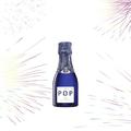 ミニボトルのシャンパンで乾杯なら♡ 花火柄の「ポメリー ポップ ポッピングエディション